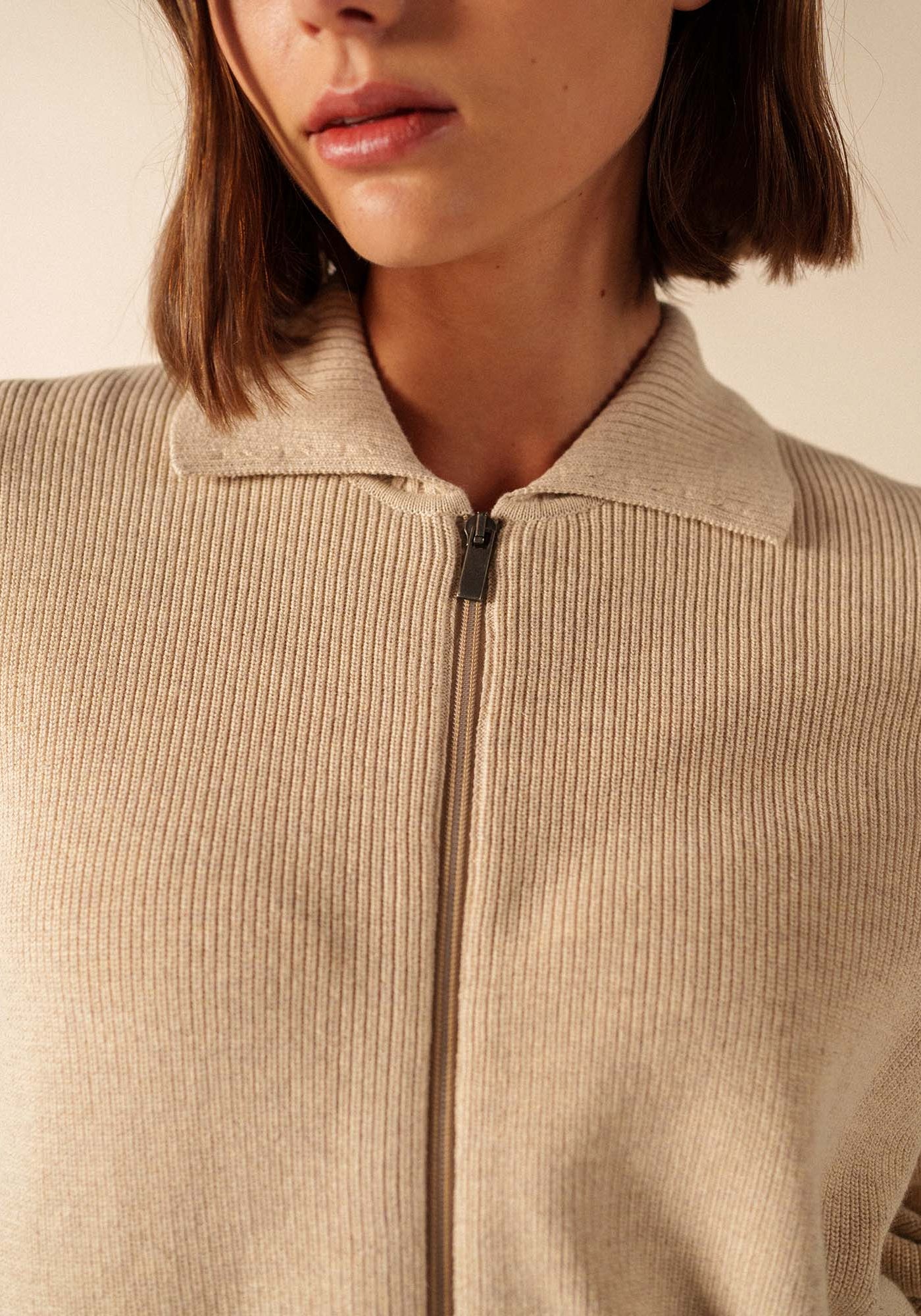 Lagos Cardigan (BEIGE CHINE)