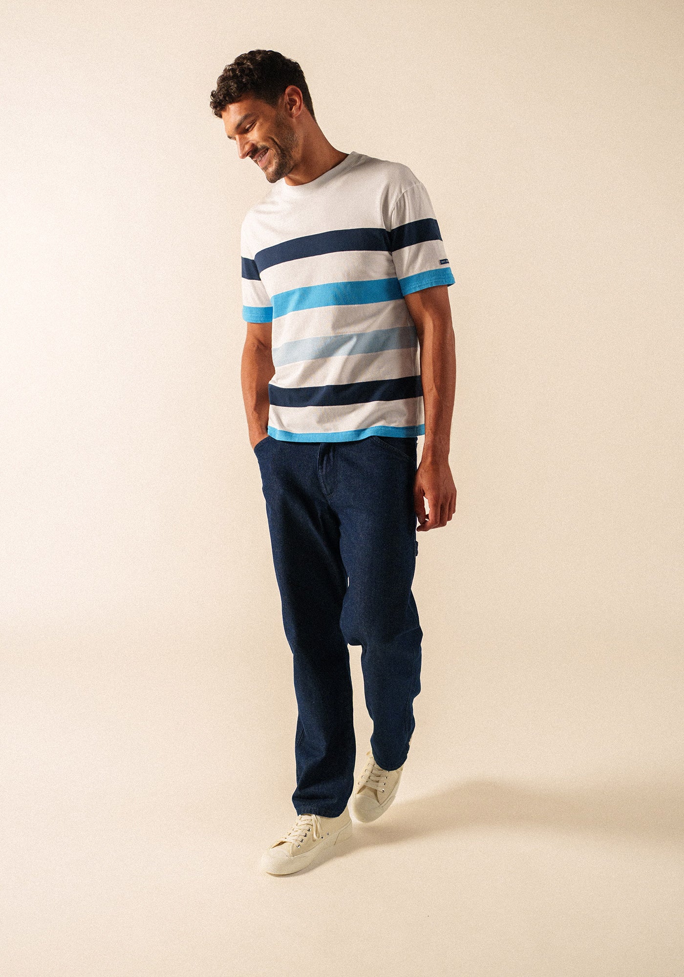 Philéas T-shirt (BLANC/FLOT)