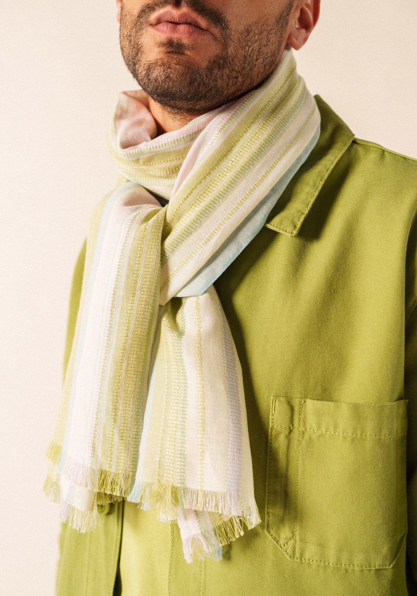 Multicolour Striped Scarf (ACCALMIE)