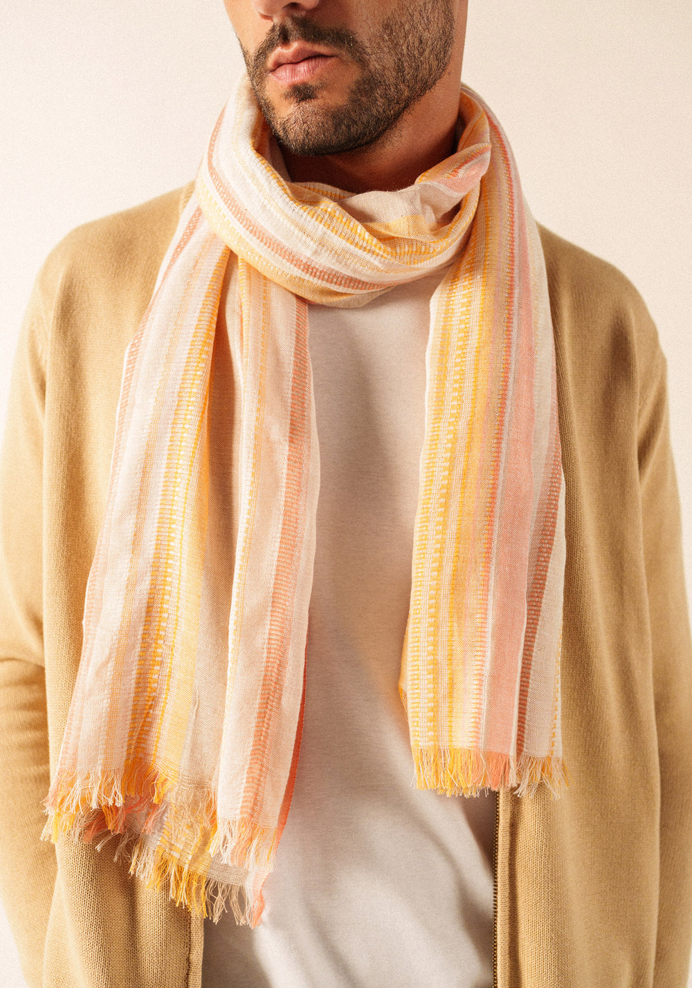 Multicolour Striped Scarf (TERRES MELEES)
