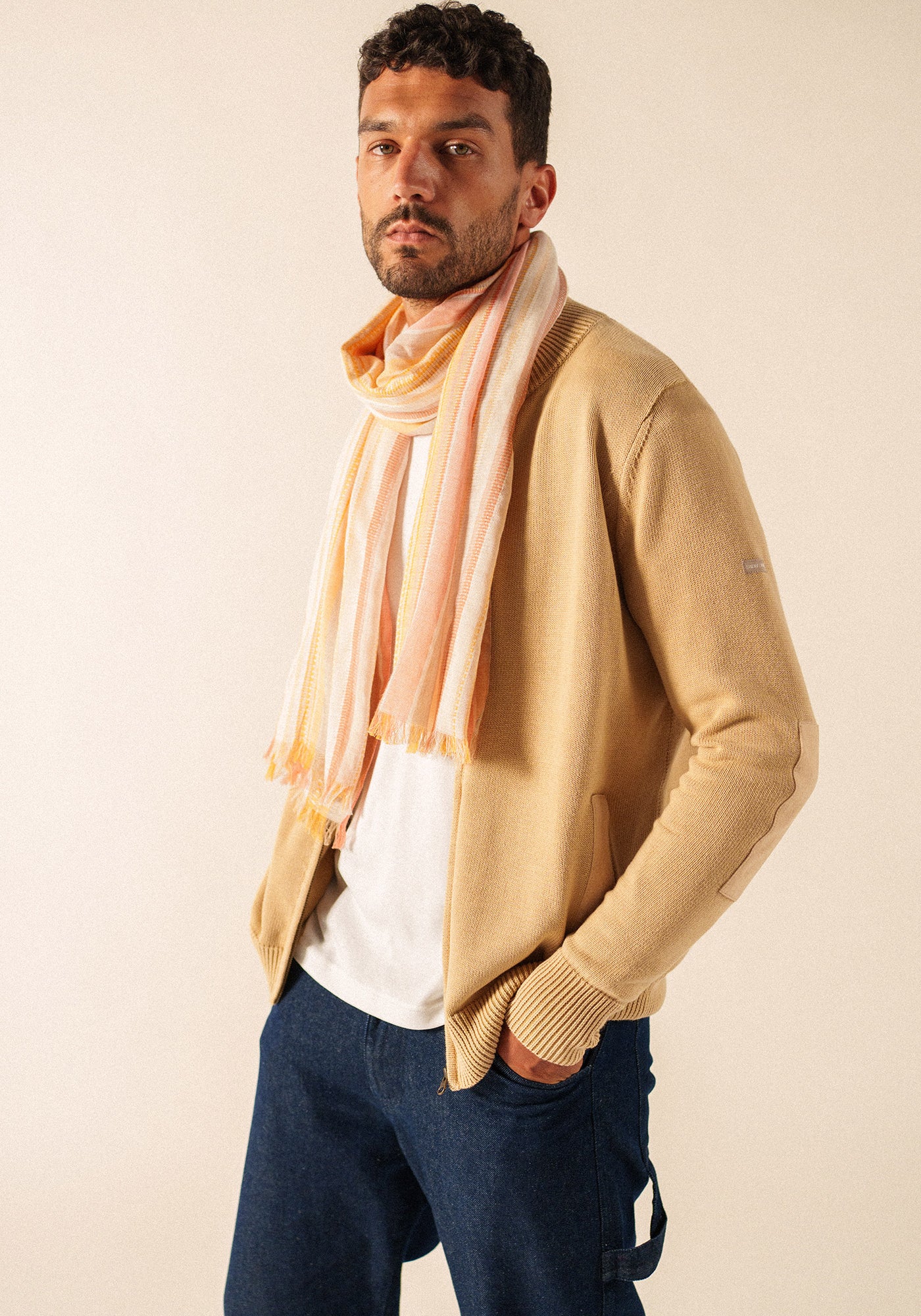 Multicolour Striped Scarf (TERRES MELEES)