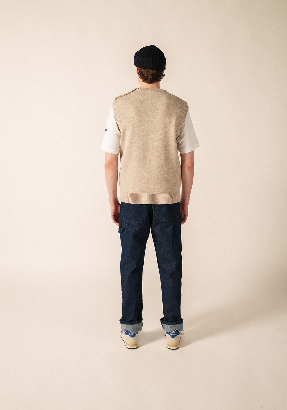 Cancale sleeveless jumper (BEIGE)