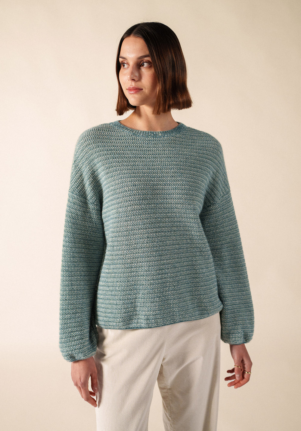 Ascain Jumper (CELESTE/BLANC D'HIVER)