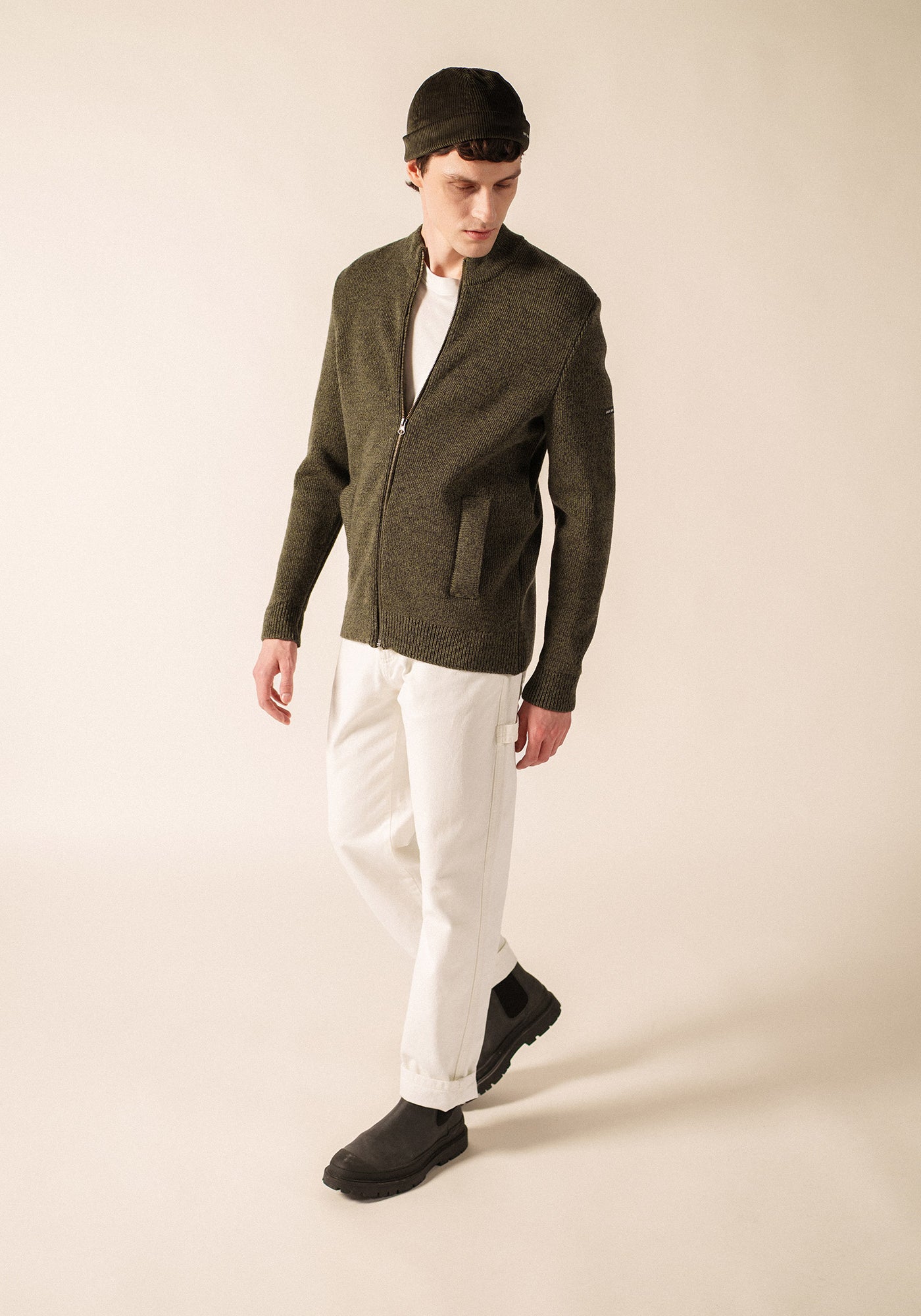 Piau Cardigan (GRIS/FOUGERE)