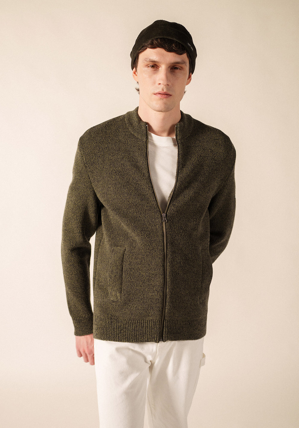 Piau Cardigan (GRIS/FOUGERE)