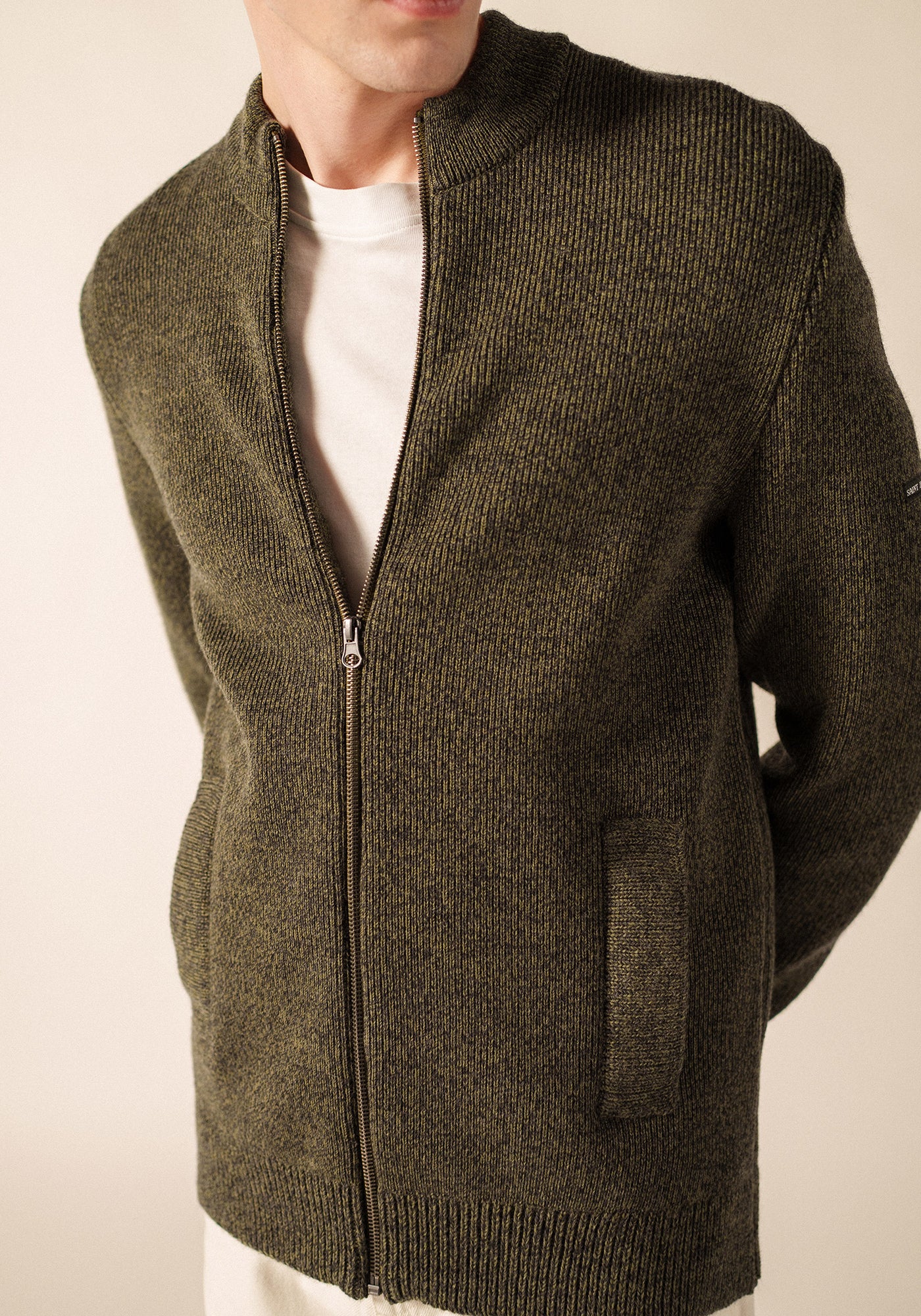Piau Cardigan (GRIS/FOUGERE)