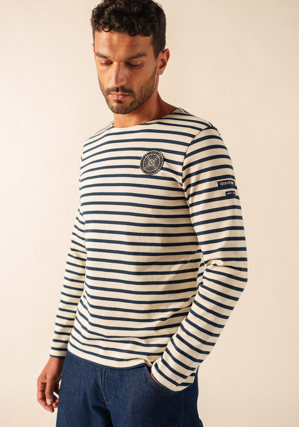 Méridien Grand Palais Sailor Striped Shirt (ECRU/MARINE)