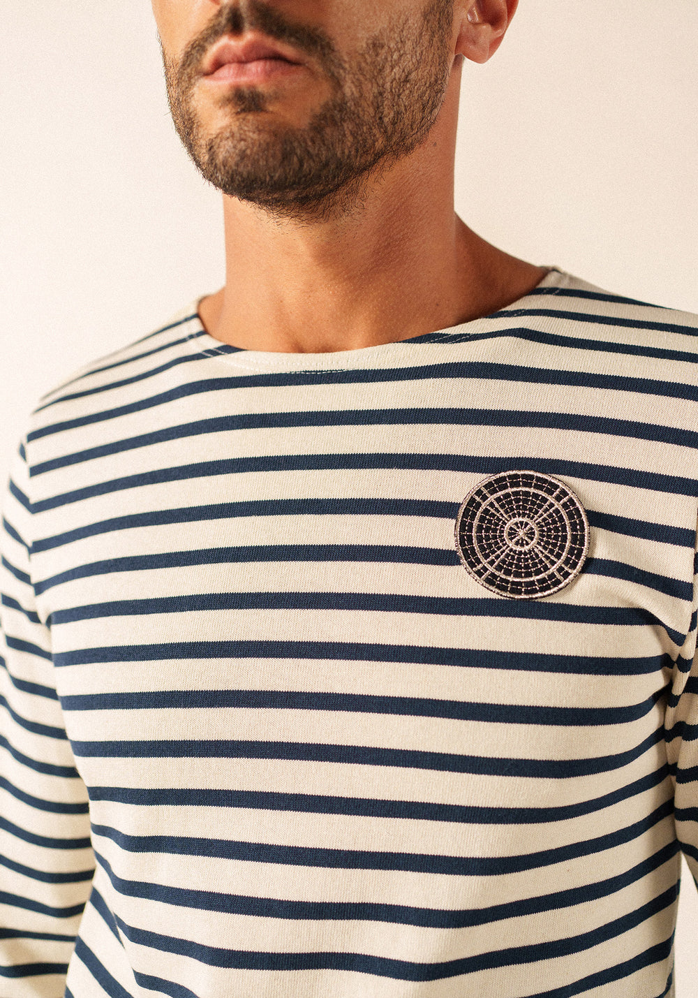 Méridien Grand Palais Sailor Striped Shirt (ECRU/MARINE)