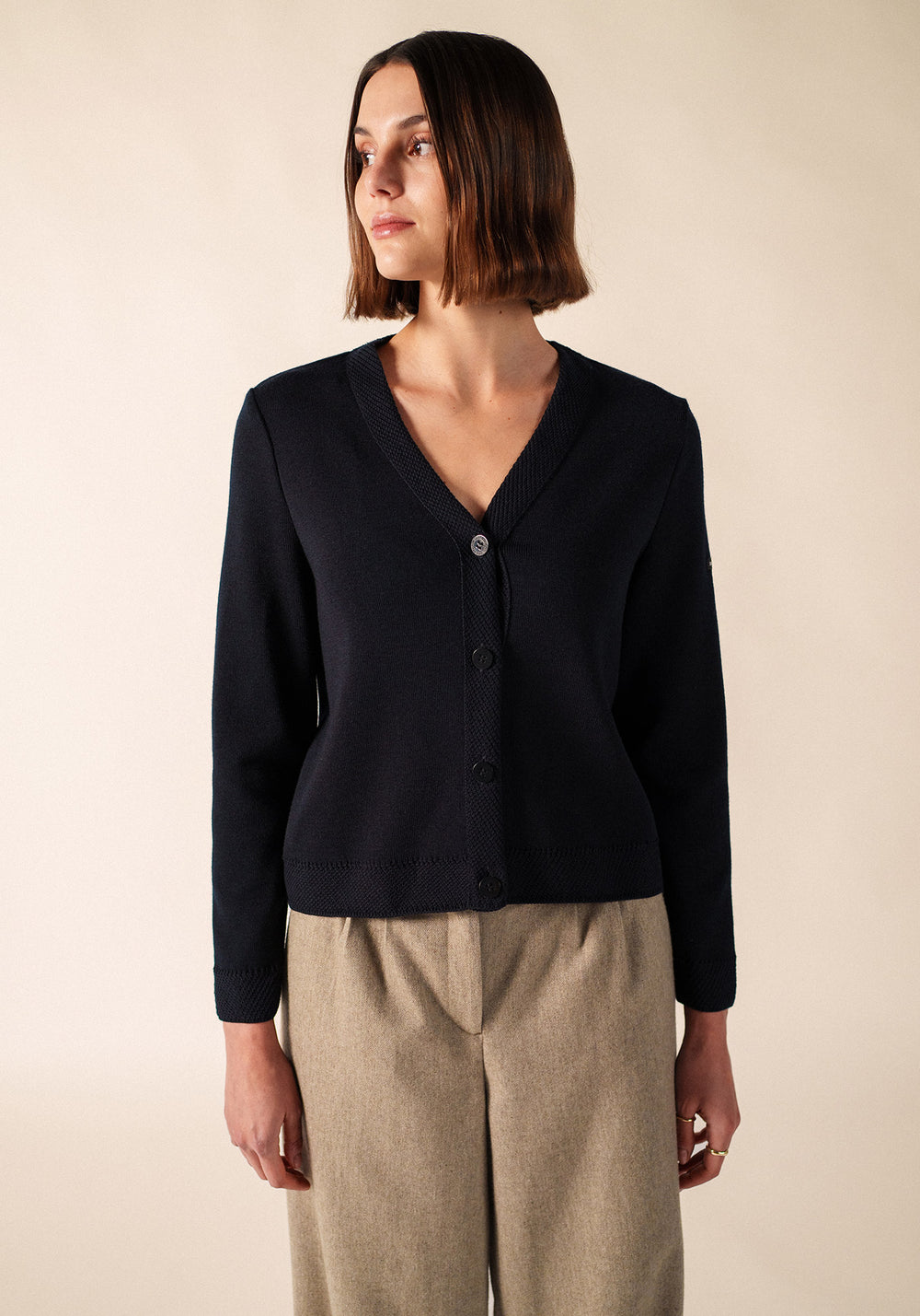 Coutances Cardigan (NAVY)