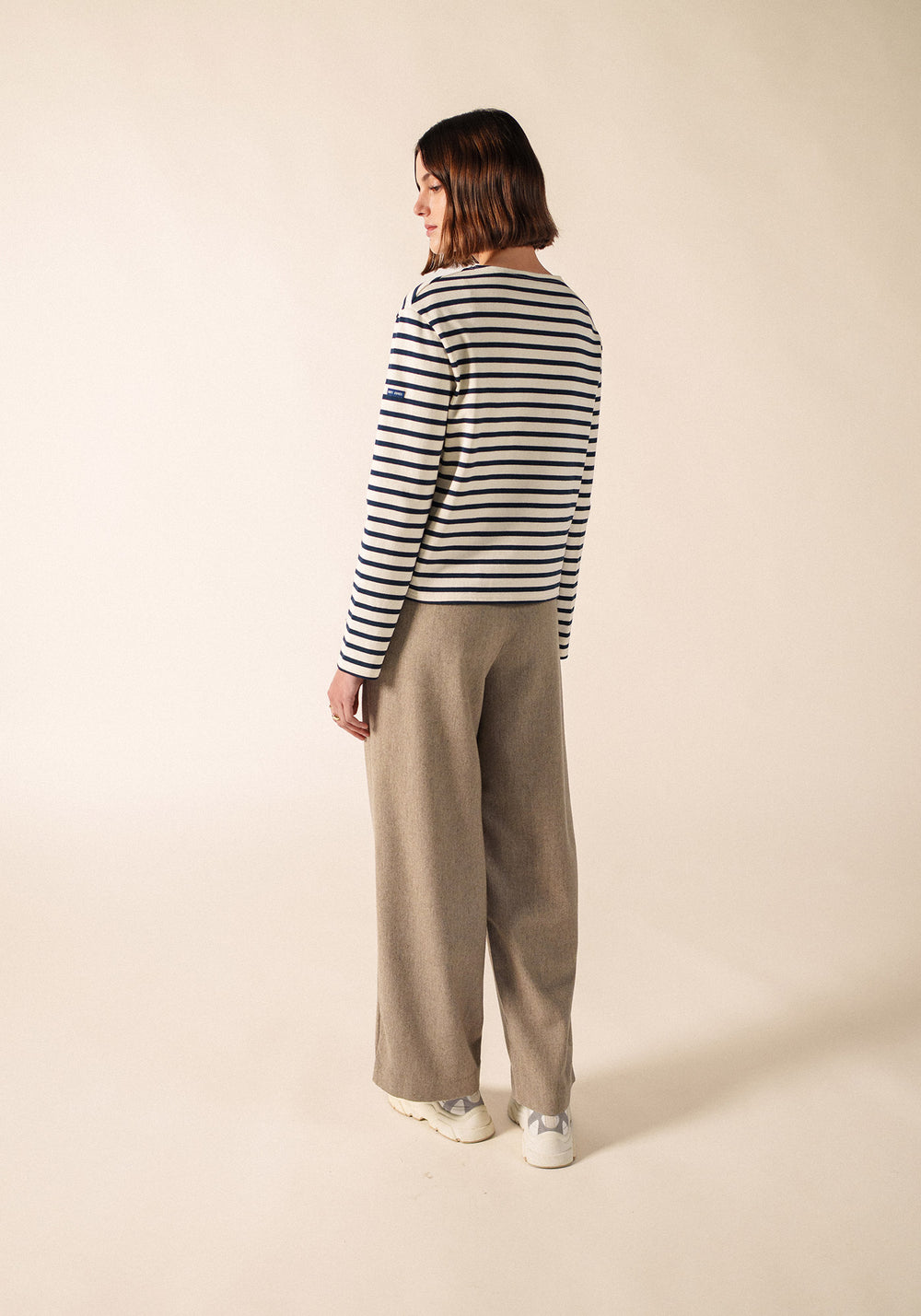 Saurat Breton Shirt (ECRU/MARINE)