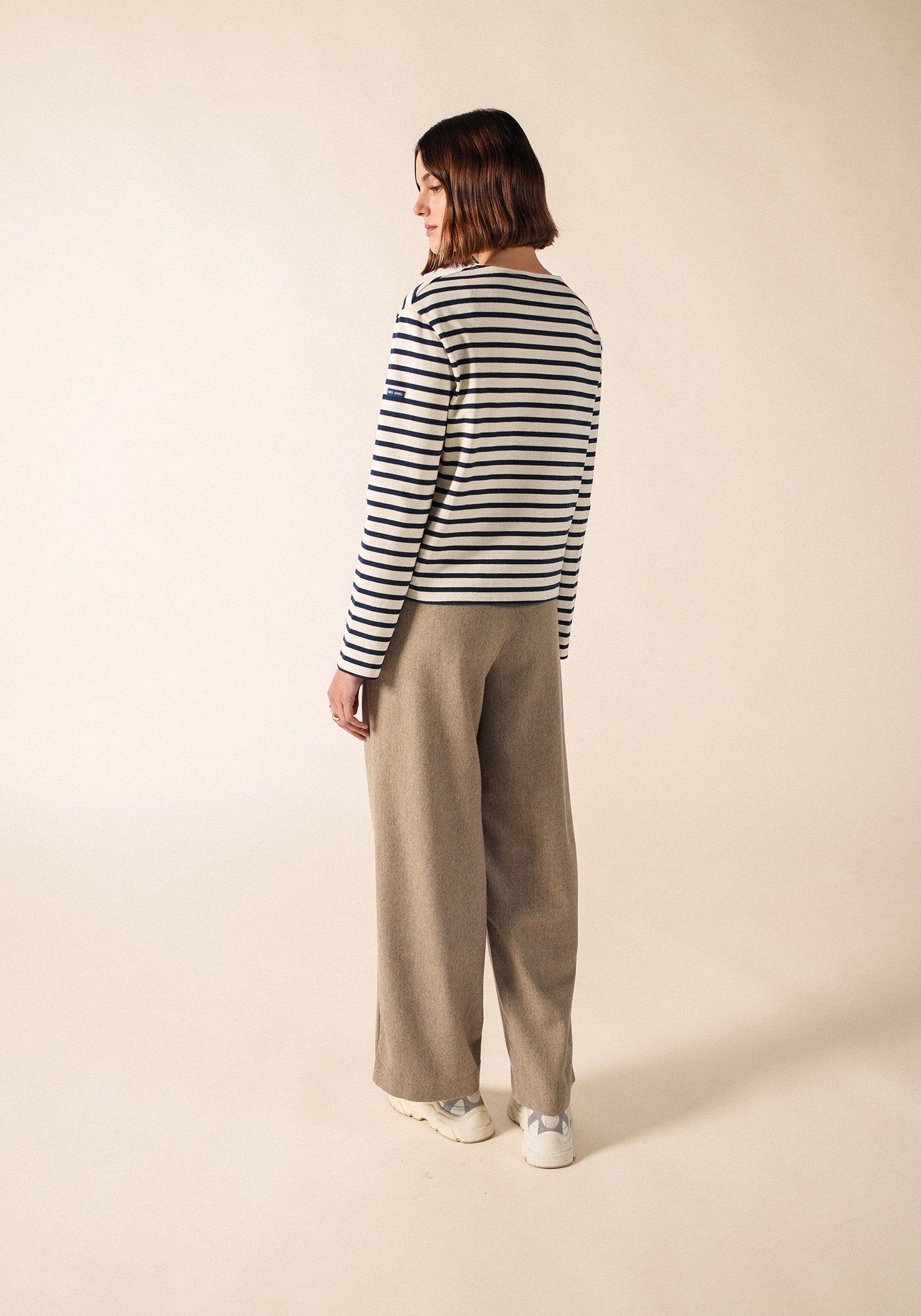 Saurat Breton Shirt (ECRU/MARINE)