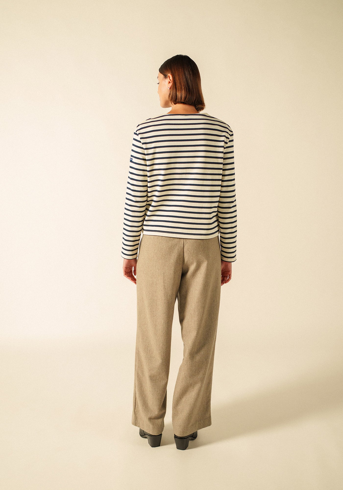Saurat Breton Shirt (ECRU/MARINE)