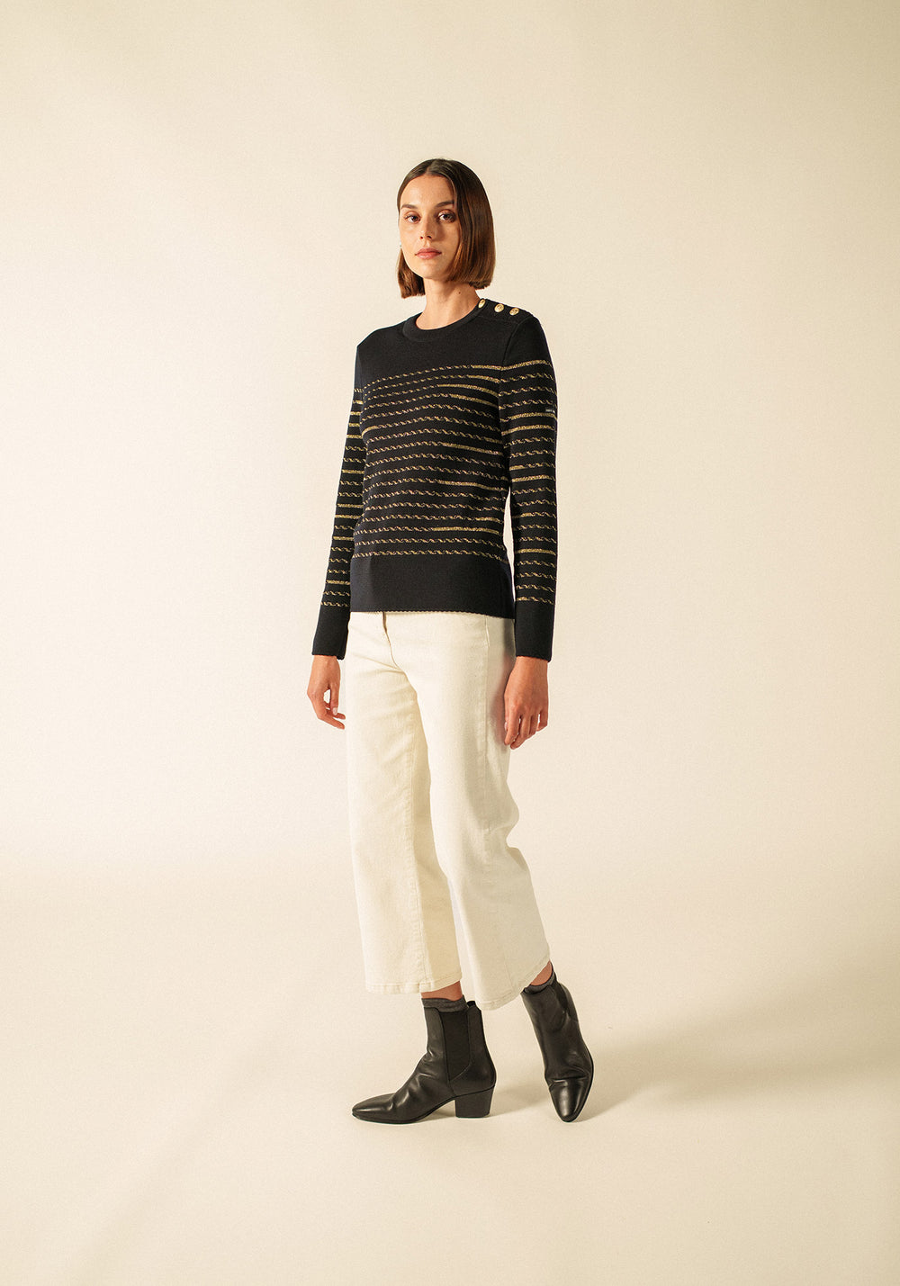 Vima Jumper x Isabelle Ballu (NAVY/CHAMPAGNE)