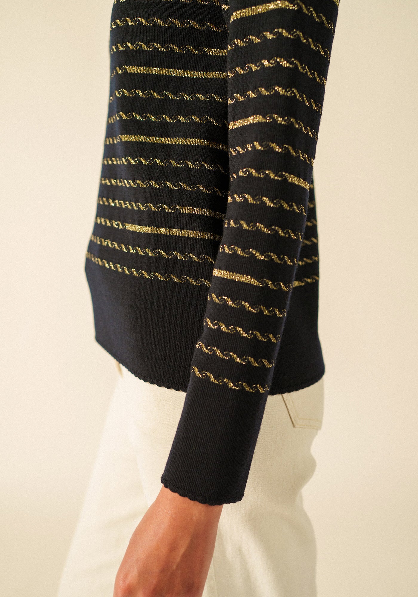 Vima Jumper x Isabelle Ballu (NAVY/CHAMPAGNE)