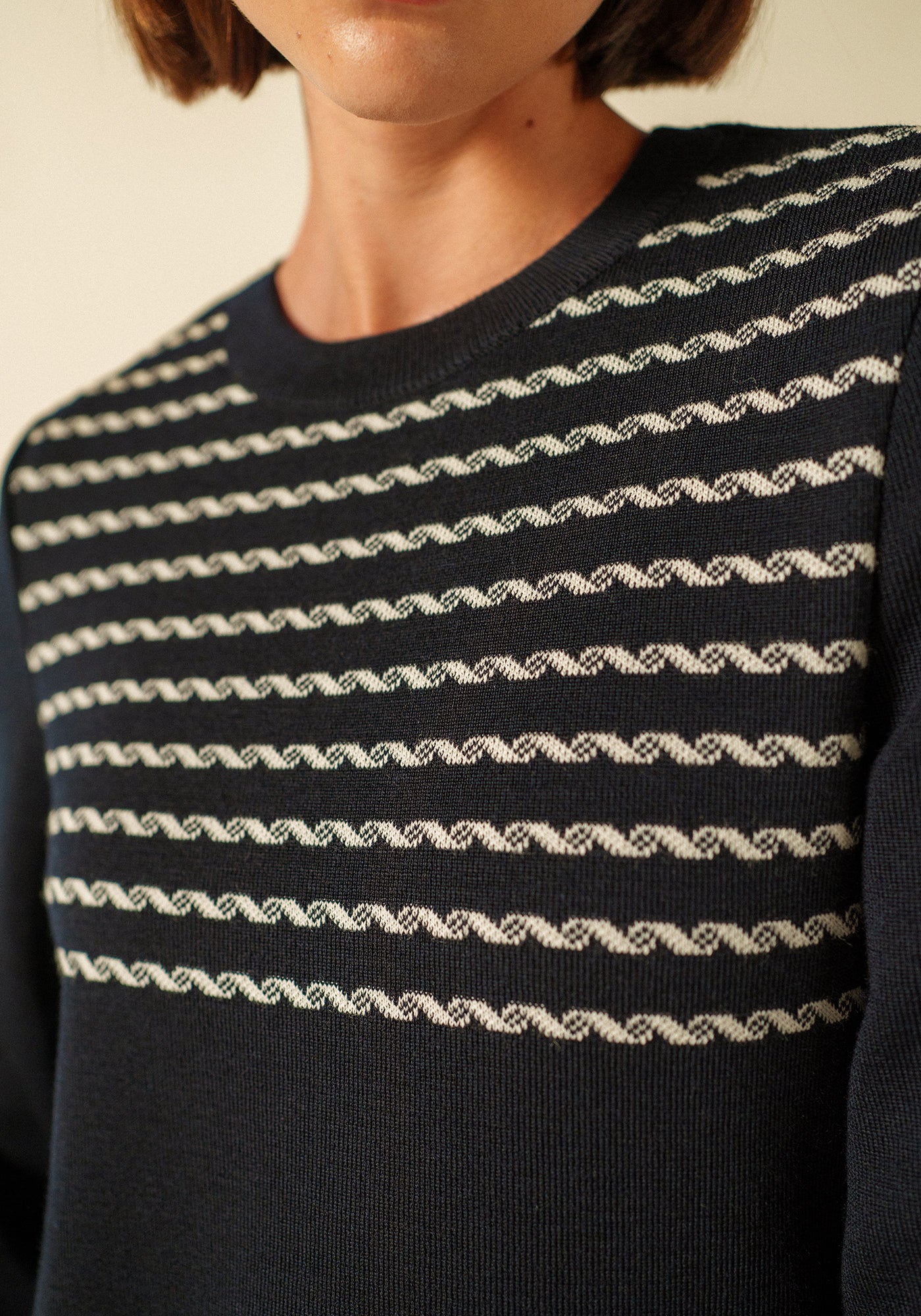 Sana dress x Isabelle Ballu (NAVY/ECUME)