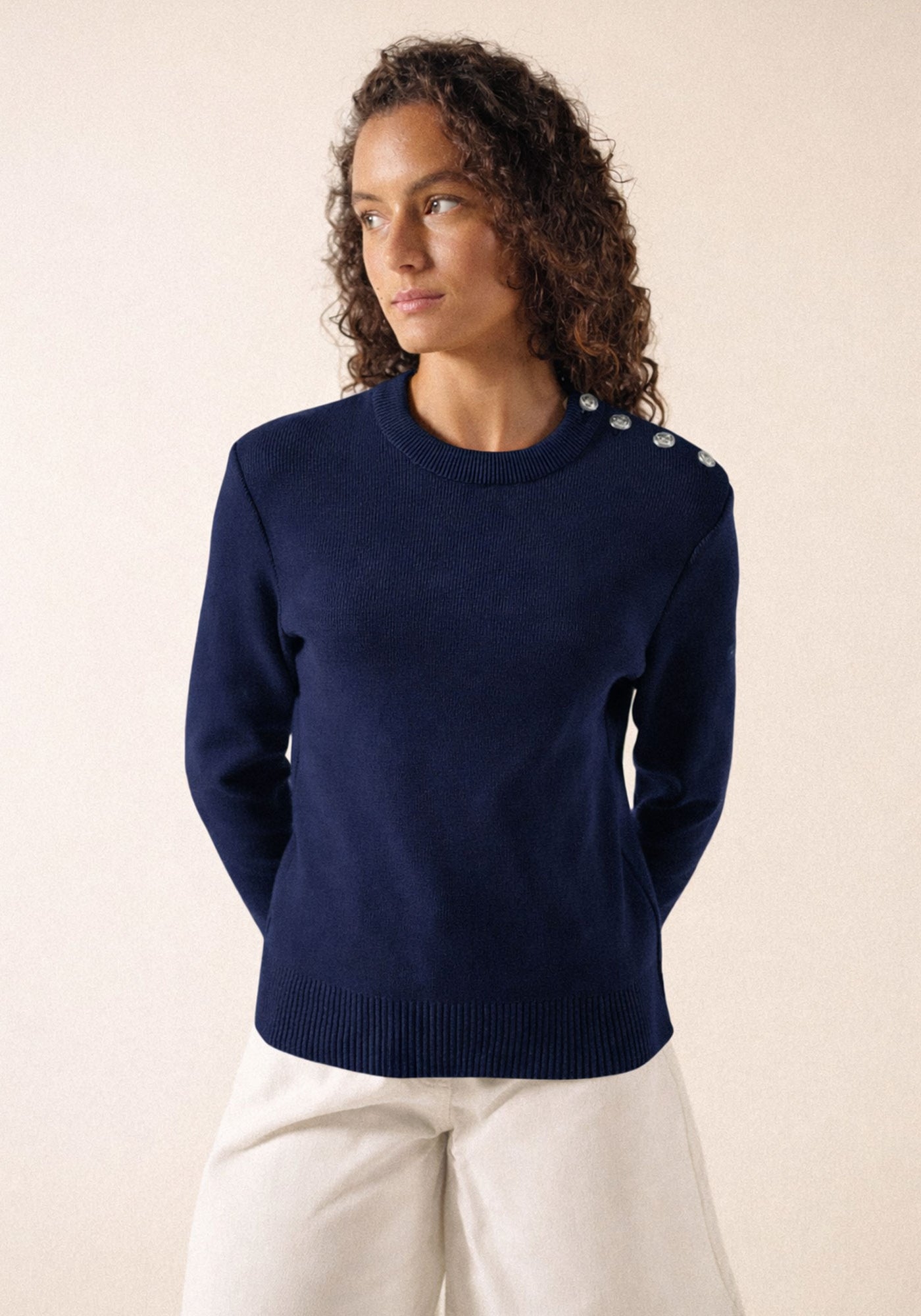 Cancale Cotton Jumper (MARINE)