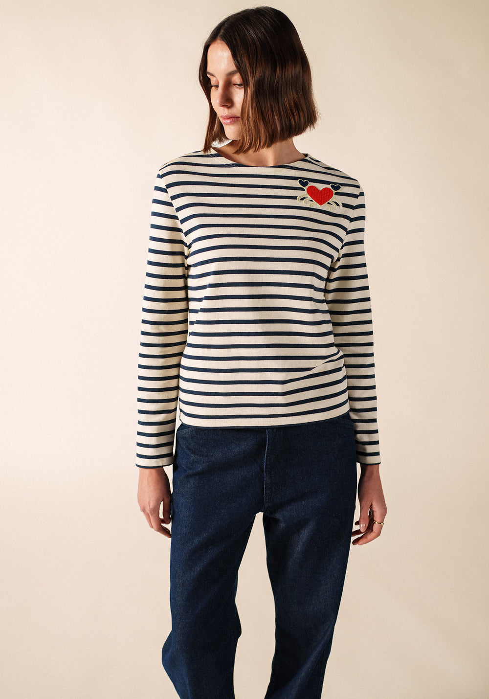 Portune Breton Shirt (ECRU/MARINE)