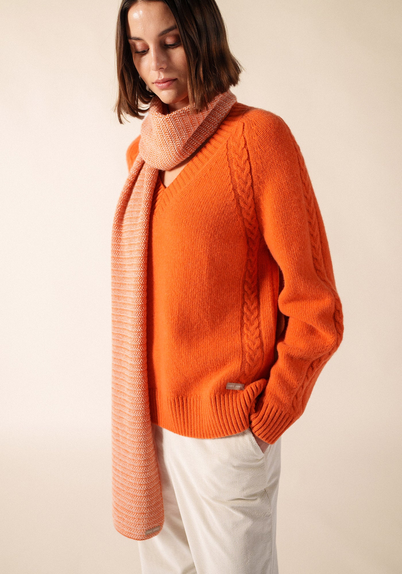 Ascain Scarf (CONFIT/BLANC D'HIVER)