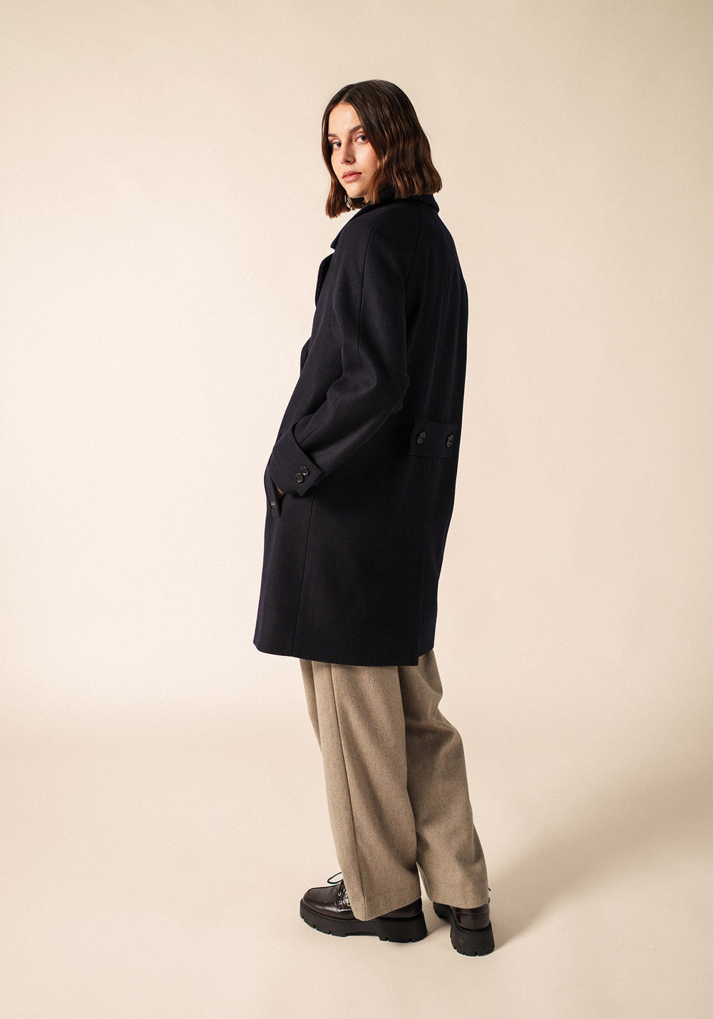 Ste Laura Coat (NAVY)