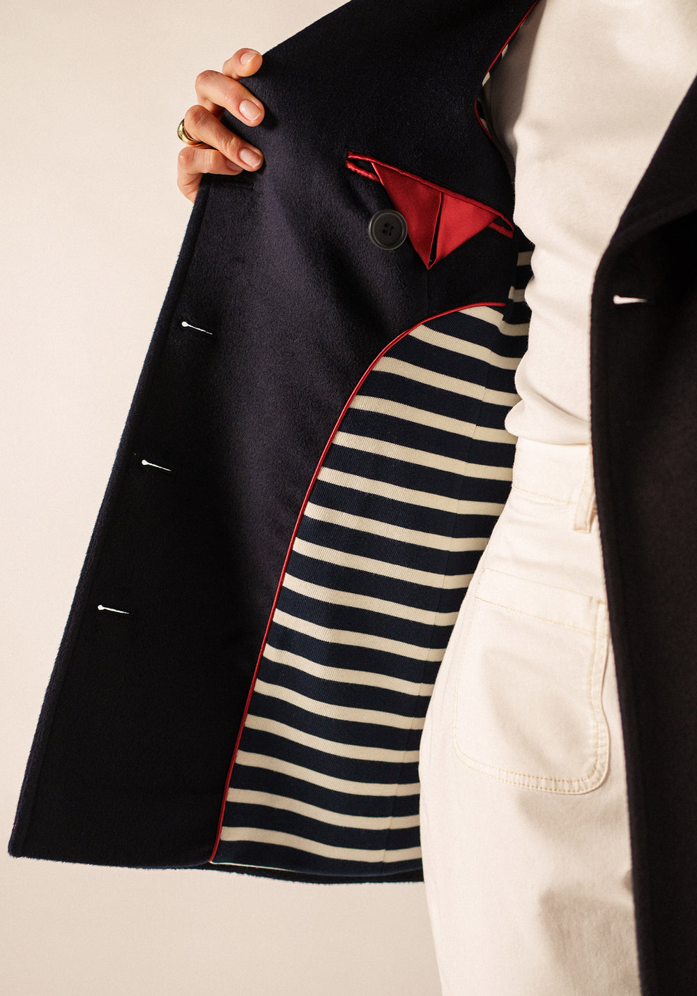 St Briac peacoat (NAVY)