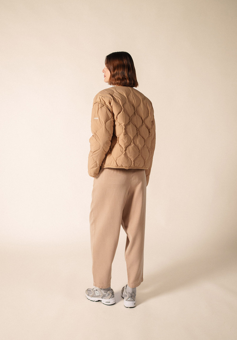 Ste Carole Puffer Jacket (BEIGE FONCE)