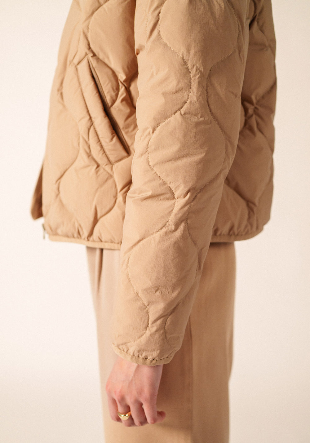 Ste Carole Puffer Jacket (BEIGE FONCE)