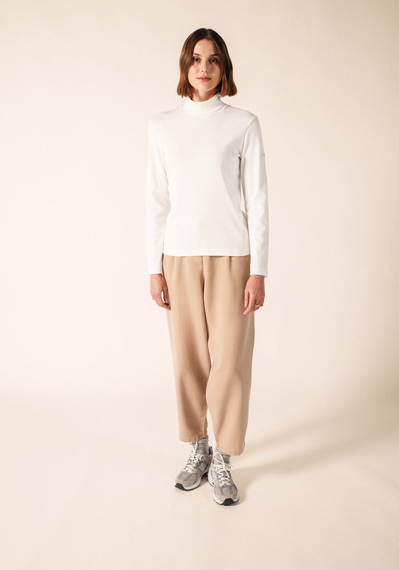 Barrel Trousers (BEIGE FONCE)