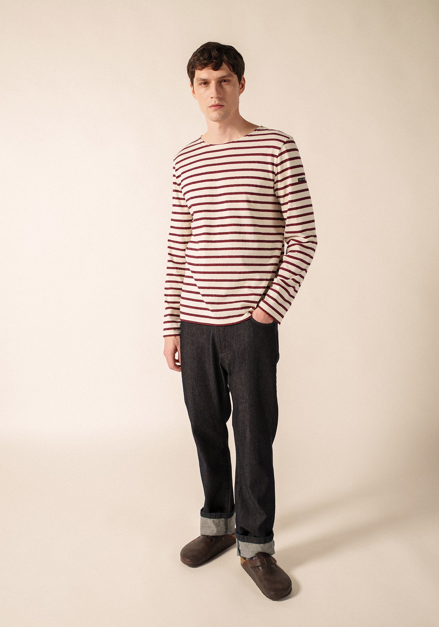 Beille Breton Shirt (ECRU/TWEED)