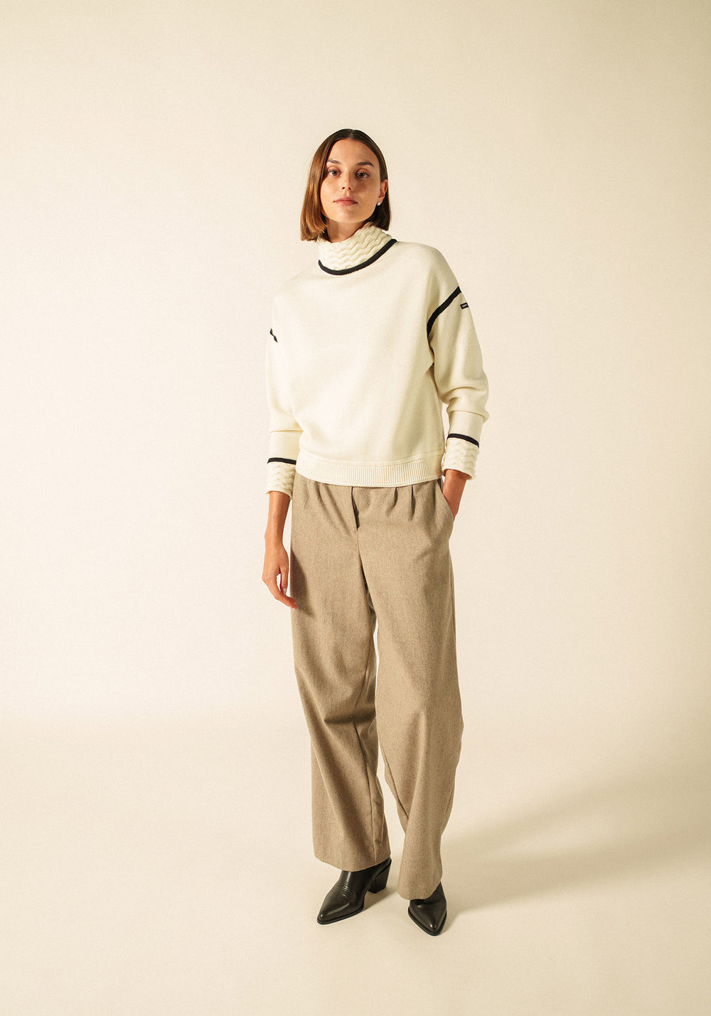 Swell Jumper x Isabelle Ballu (ECRU/NAVY)