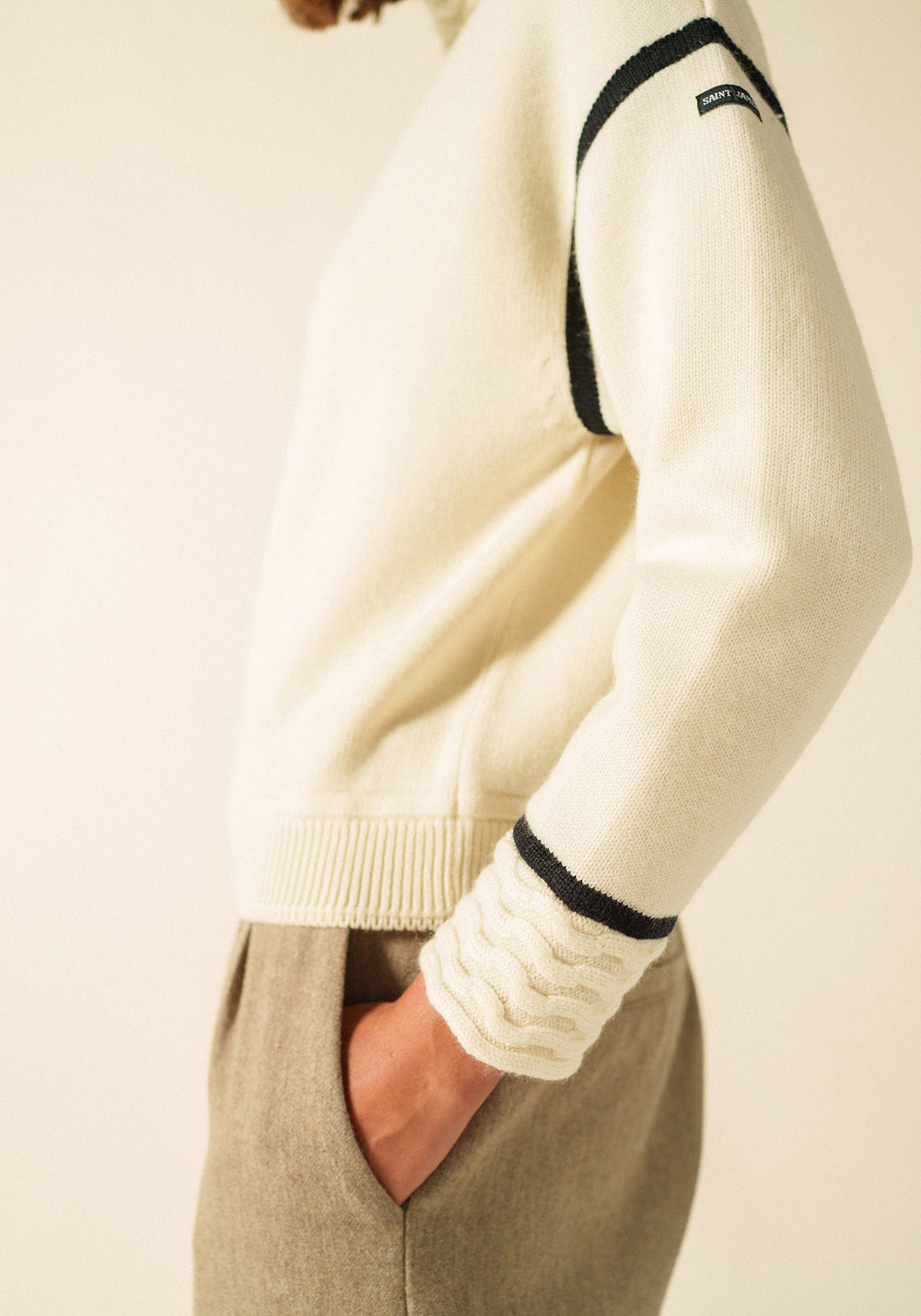 Swell Jumper x Isabelle Ballu (ECRU/NAVY)