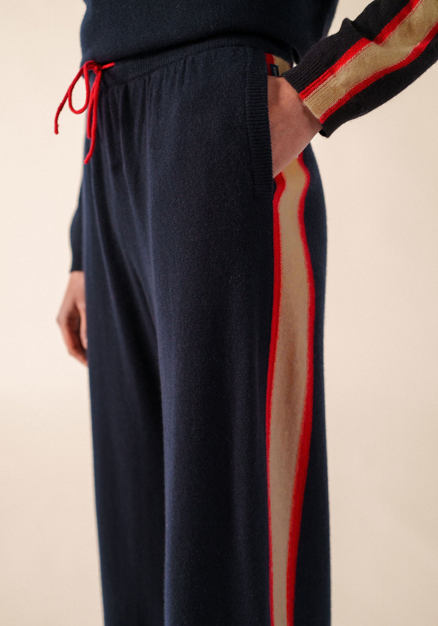 Sorrento Trousers x Collette Dinnigan (NAVY/CAMEL/TULIPE)