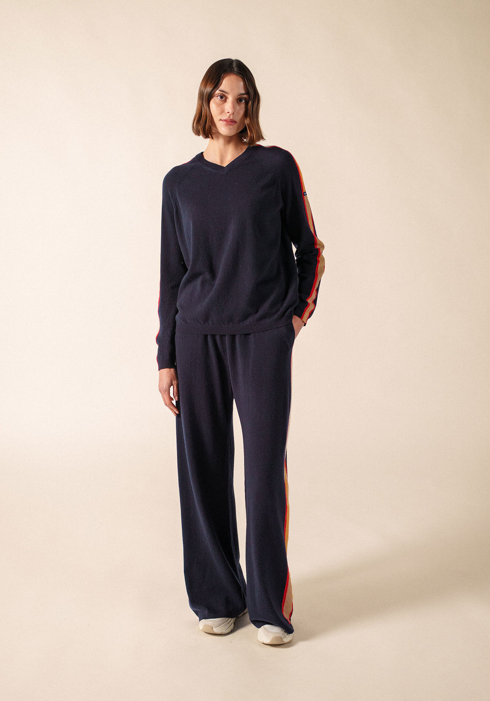 Noosa Jumper x Collette Dinnigan (NAVY/CAMEL/TULIPE)