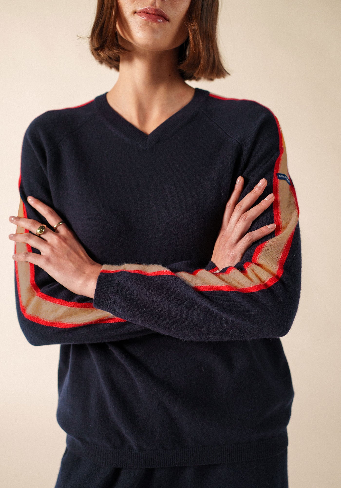 Noosa Jumper x Collette Dinnigan (NAVY/CAMEL/TULIPE)
