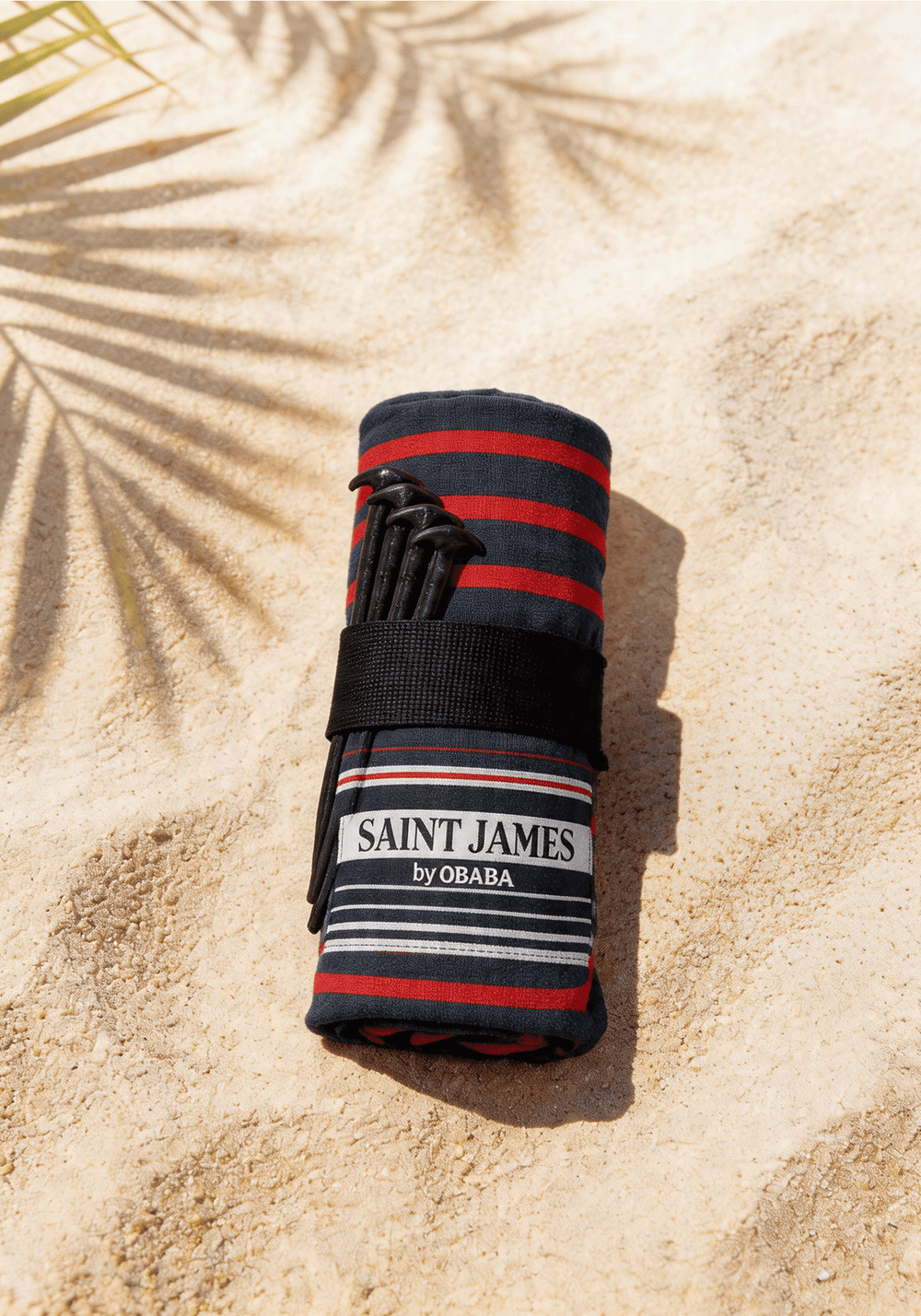 XXL beach towel x Obaba (MARINE/TULIPE)