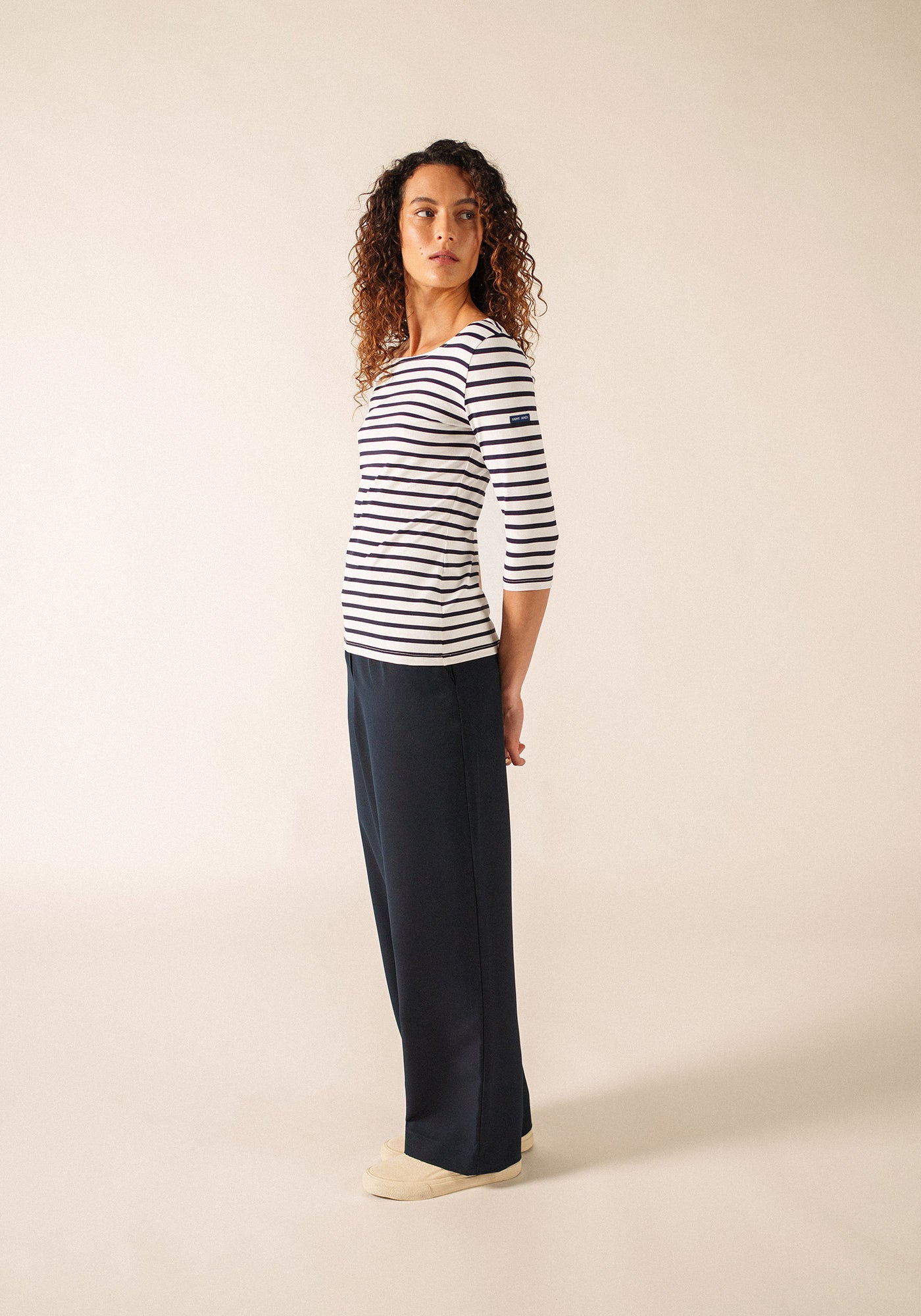 Garde-Côte Breton shirt (NEIGE/NAVY)