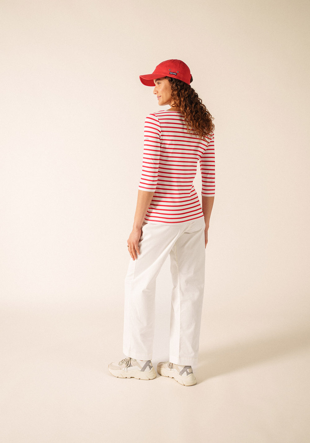 Garde-Côte Breton shirt (NEIGE/CERISE)