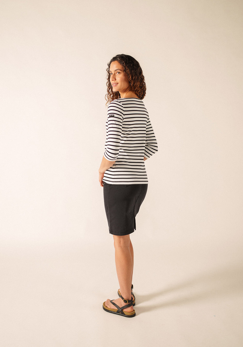 Garde-Côte Breton shirt (NEIGE/NOIR)