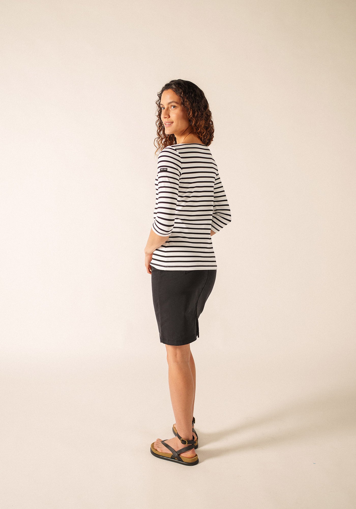 Garde-Côte Breton shirt (NEIGE/NOIR)