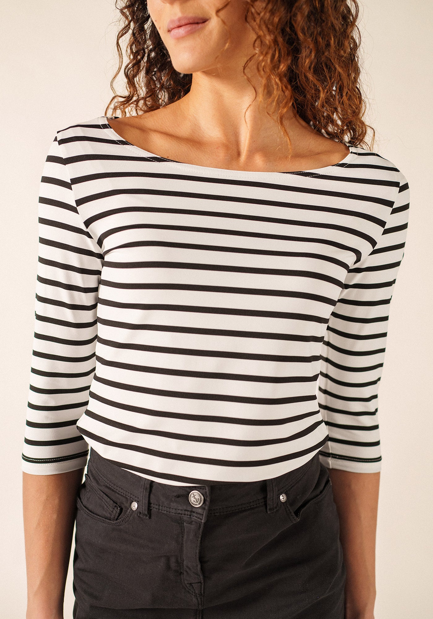 Garde-Côte Breton shirt (NEIGE/NOIR)