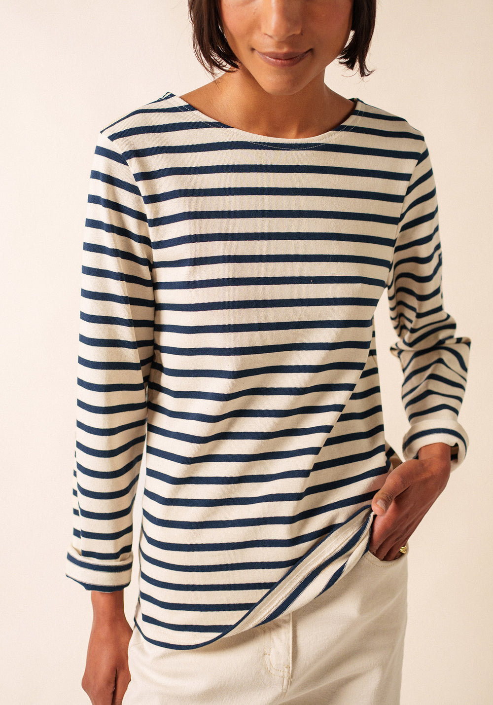 Méridien Breton shirt (ECRU/MARINE)