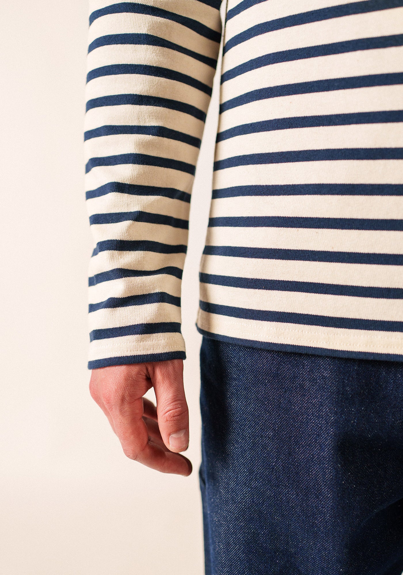 Méridien Breton shirt (ECRU/MARINE)