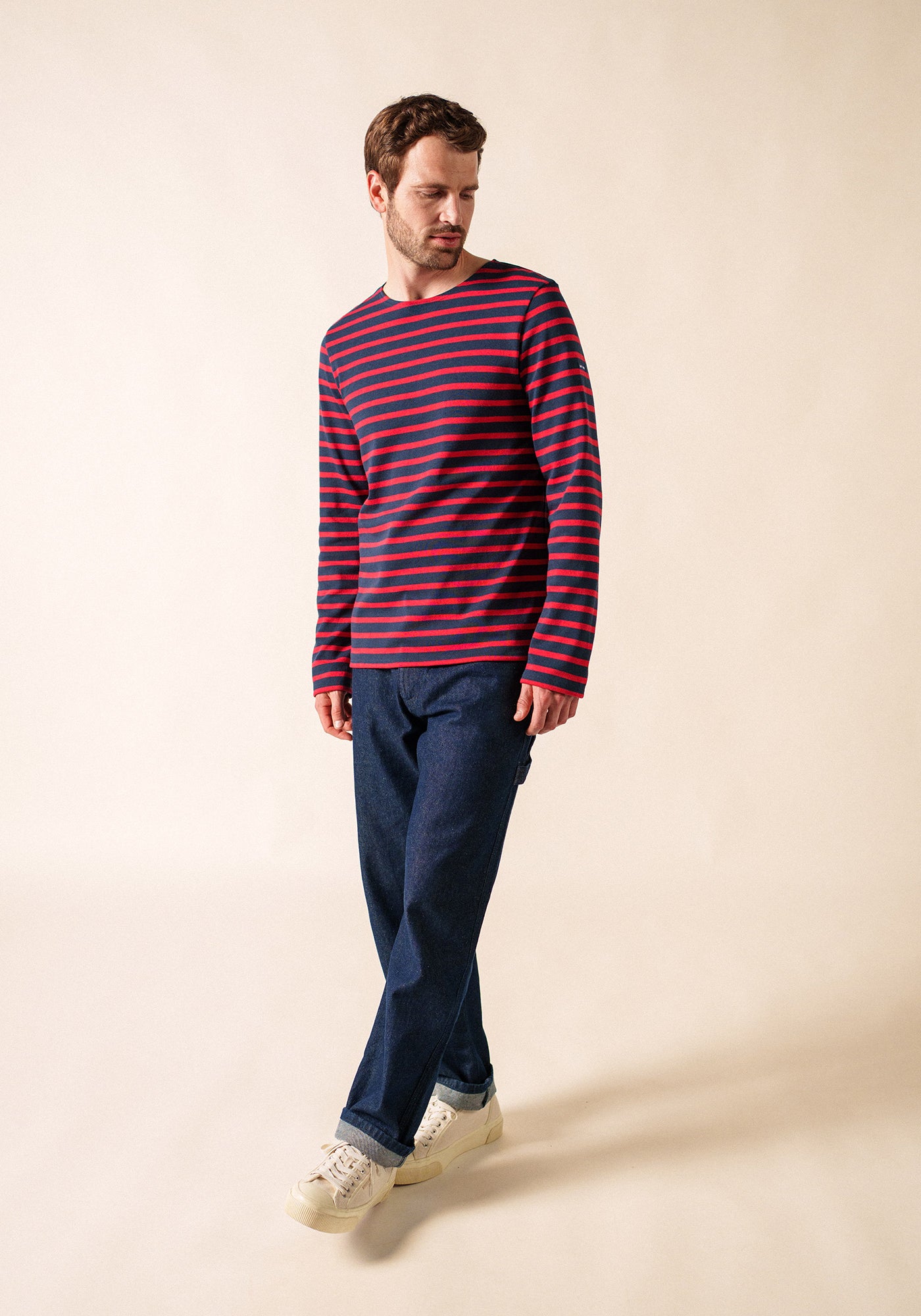 Méridien Breton shirt (MARINE/TULIPE)