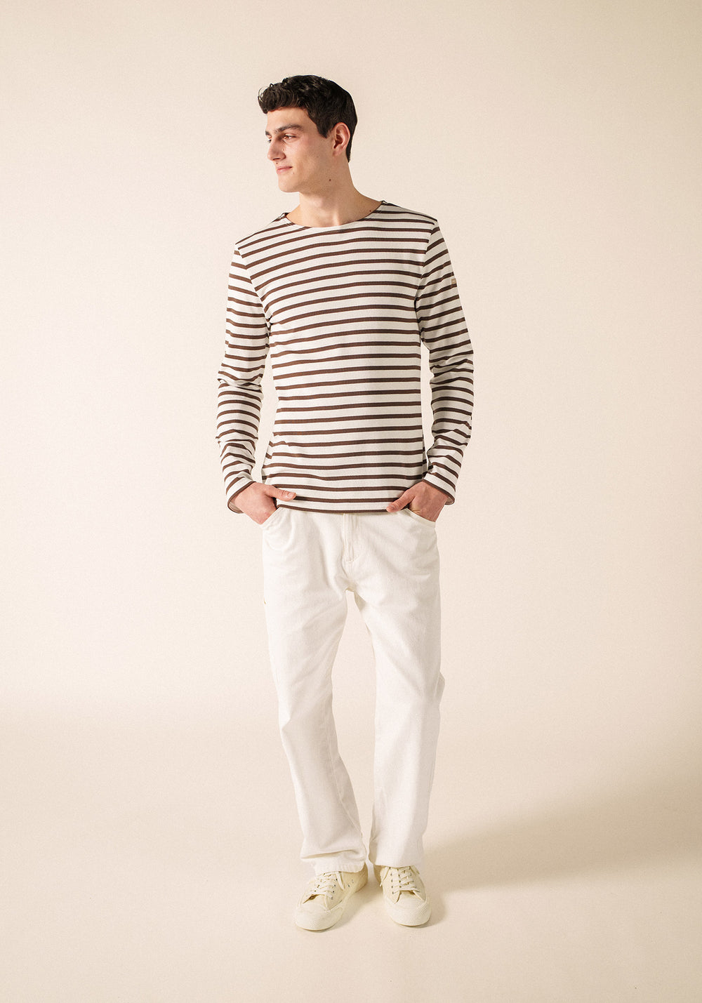 Méridien Breton shirt (NEIGE/EXPRESSO)