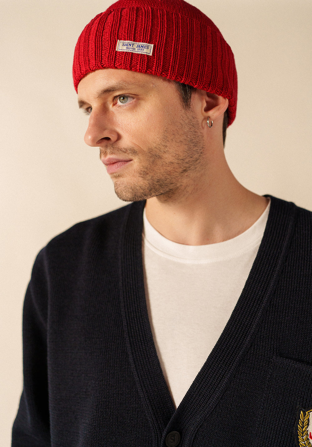 Barbaresque turn-up hat - in knitted wool (MEDOC)