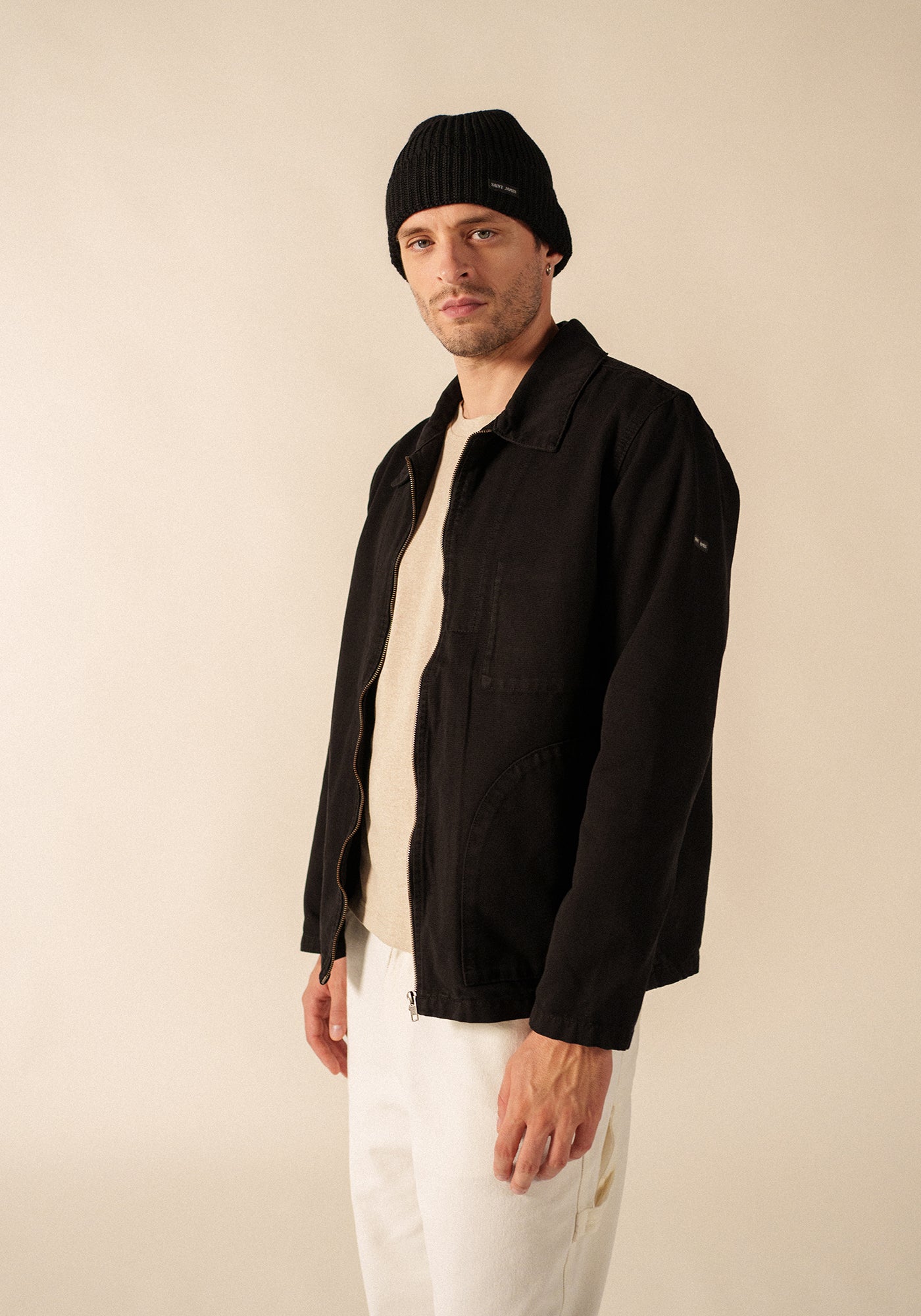 Zephyr smock style jacket (NOIR)
