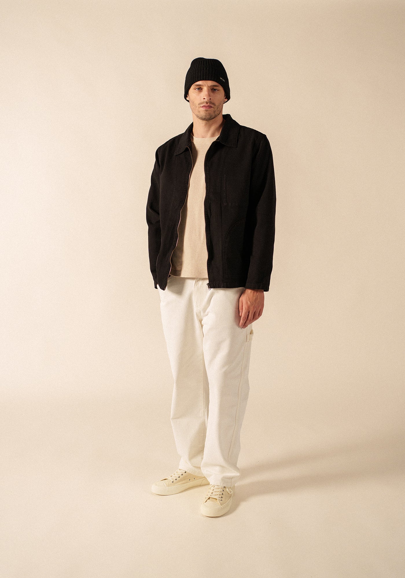 Zephyr smock style jacket (NOIR)