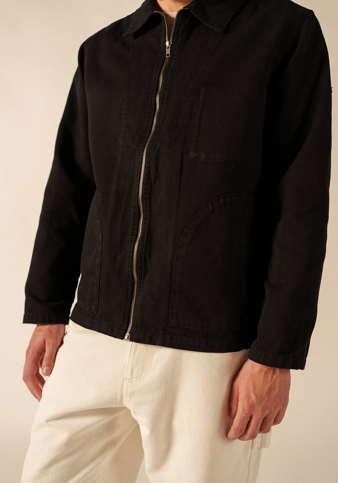 Zephyr smock style jacket (NOIR)