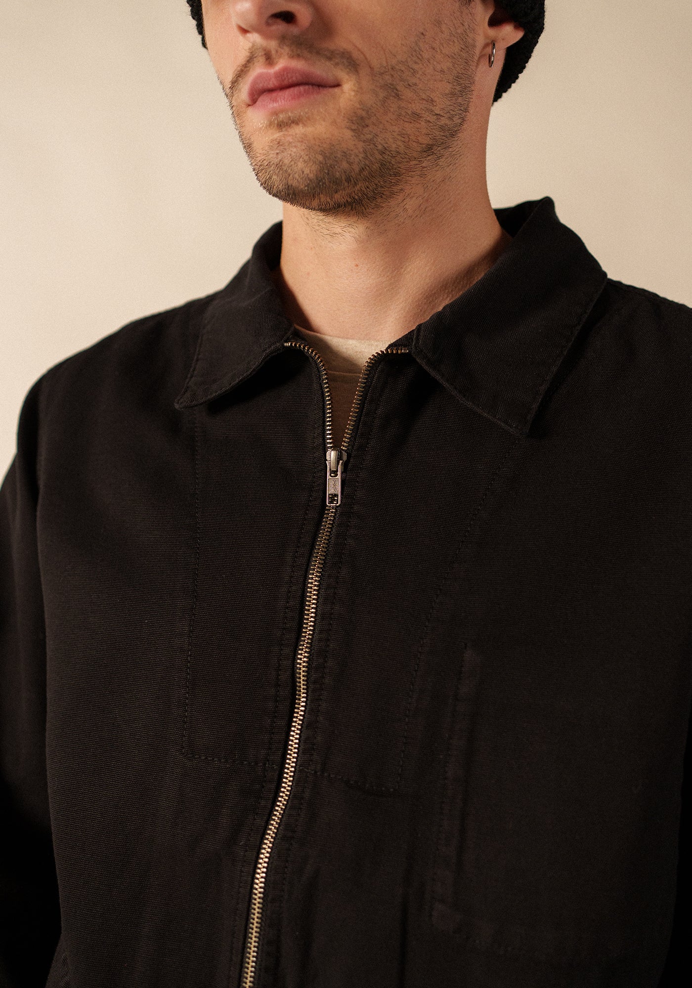 Zephyr smock style jacket (NOIR)