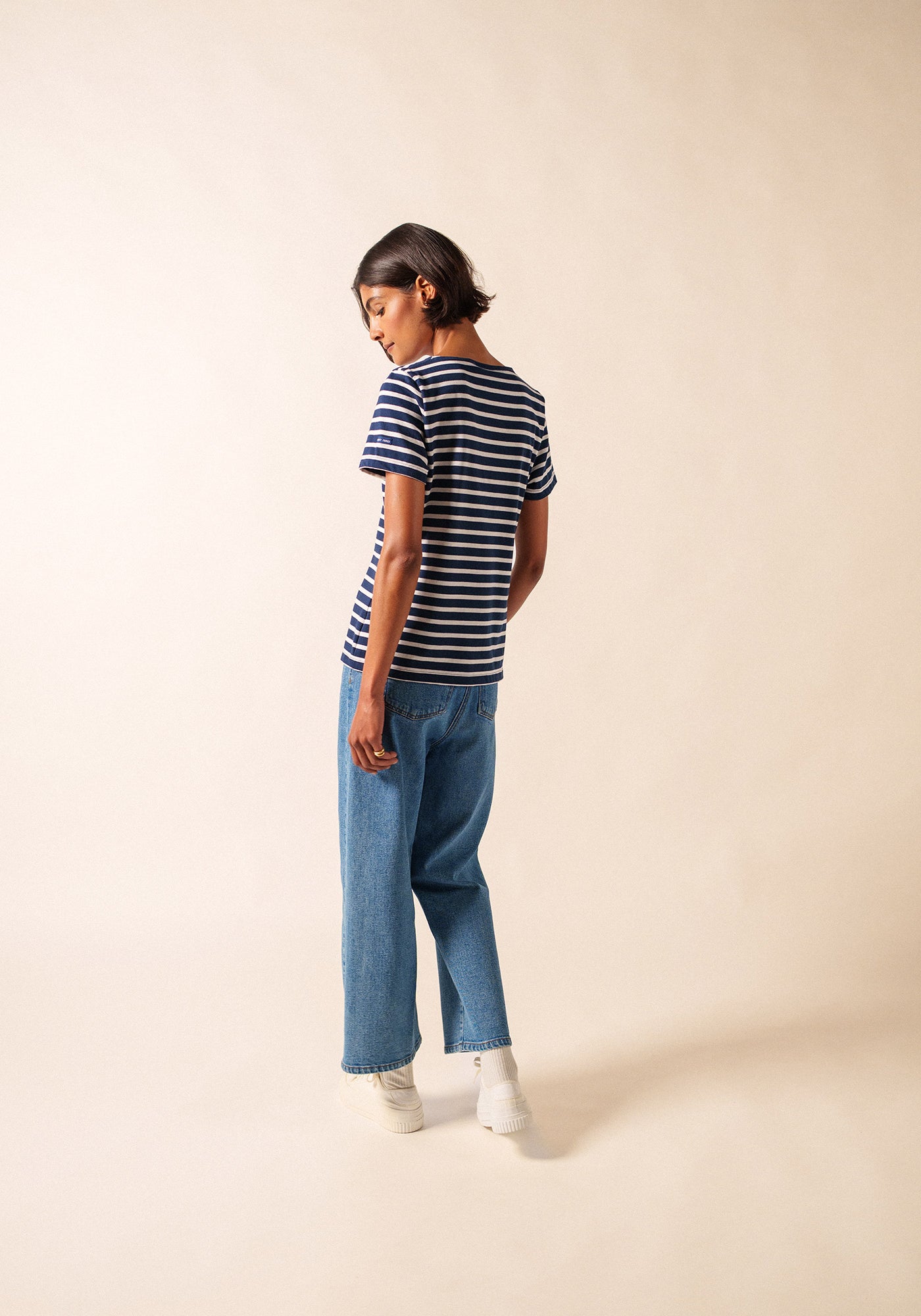 Etrille Breton shirt (MARINE/NEIGE)