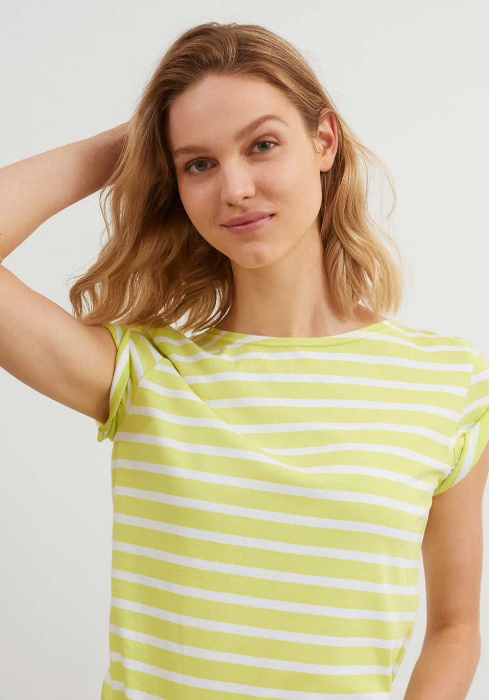 Etrille Breton shirt (LIME/NEIGE)